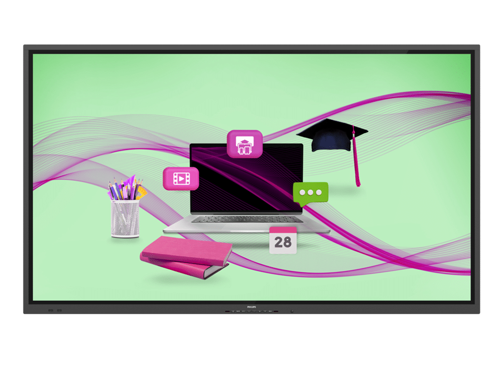 65″ E-Line, UHD Android 20 Touch Points Interactive Display